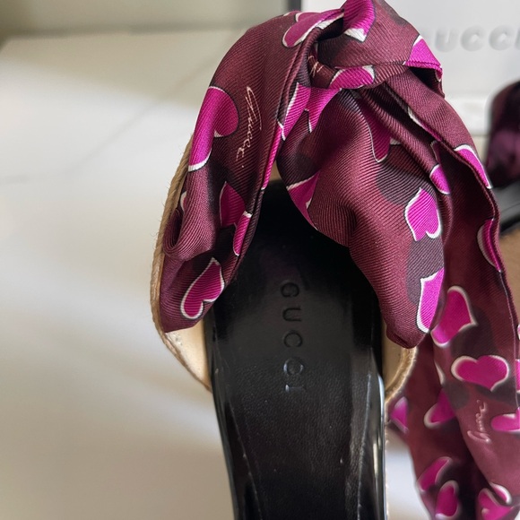 AUTHENTIC GUCCI WEDGE ESPADRILLES - Picture 12 of 16